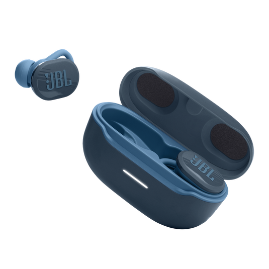 JBL Endurance Race TWS - Blue - Waterproof true wireless active sport earbuds - Detailshot 6 image number null